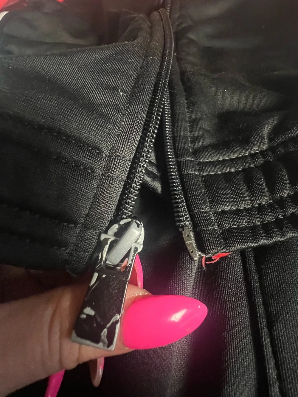 Puma Red and Black Zip-Up Track Jacket - Picture 6 of 7